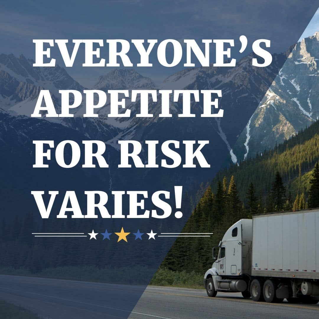 Everyone's Appetite for Risk Varies